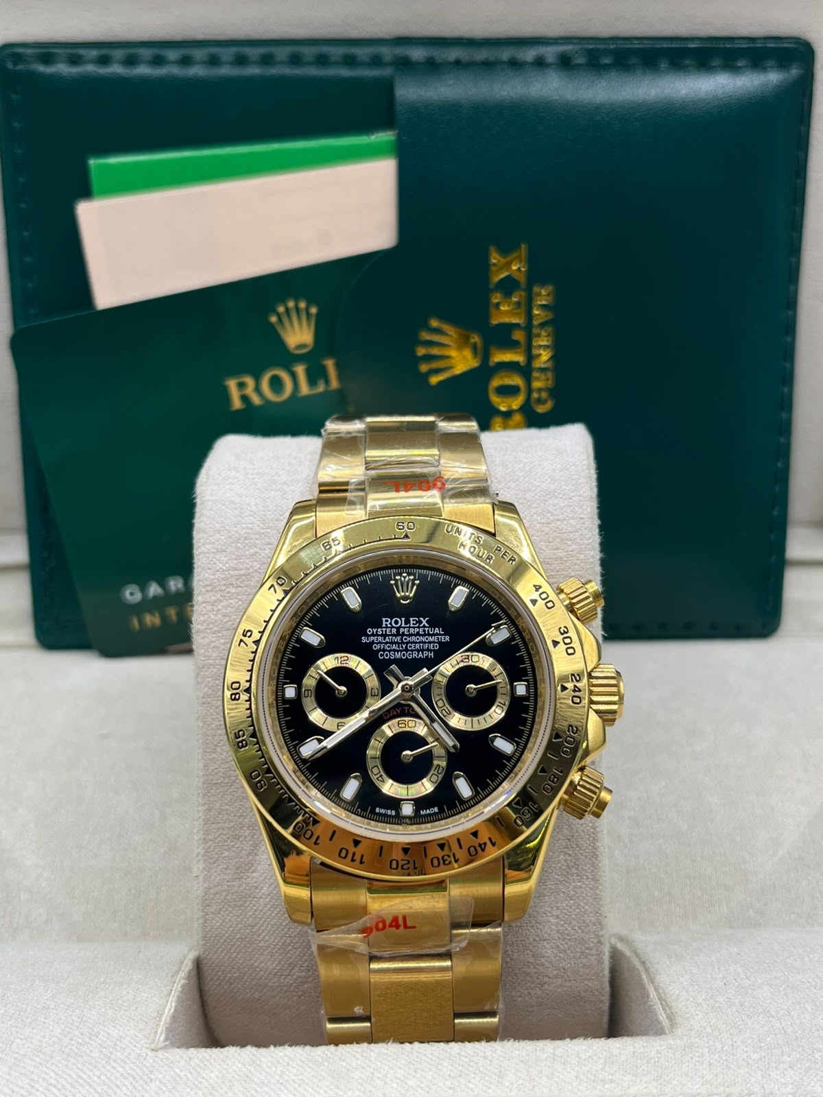 Rolex Cosmograph Daytona Black Dial Yellow Gold(MASTER COPY)