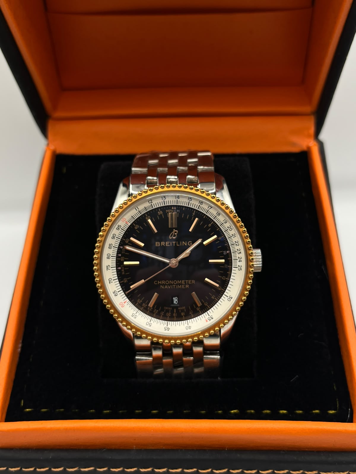 Breitling Navitimer Two-Tone Automatic Chronometer Watch (Copy)