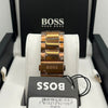 Hugo Boss Men's Green Dial Rose Gold Stainless Steel Watch (Copy)
