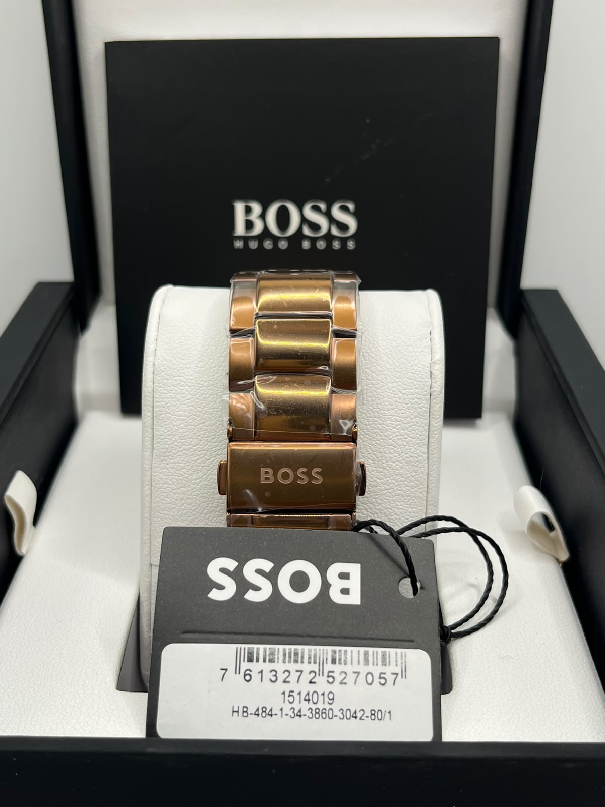 Hugo Boss Men's Green Dial Rose Gold Stainless Steel Watch (Copy)