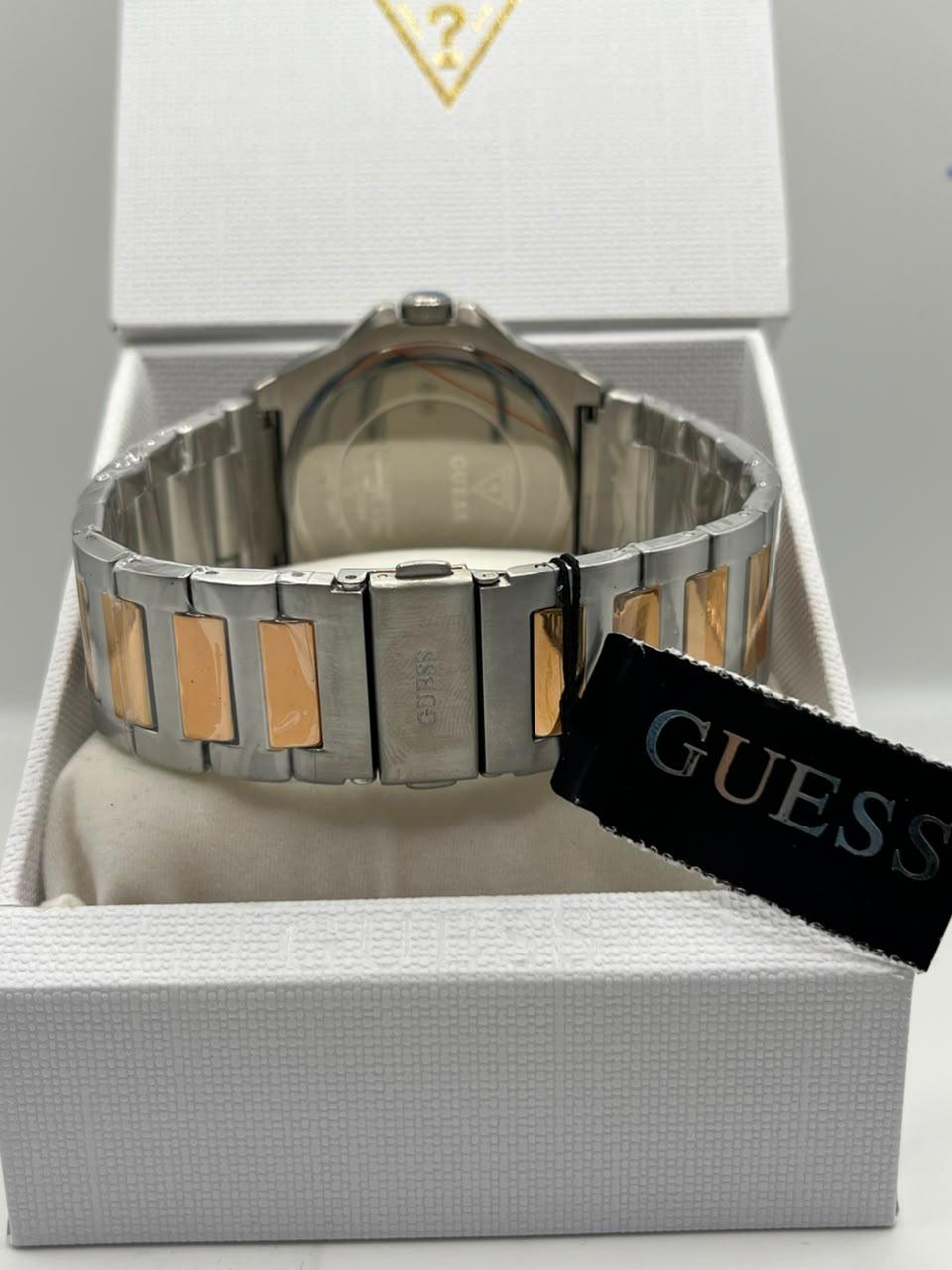 Guess Quartz Watch Blue Dial Silver Stainless Steel Bracelet (Copy)